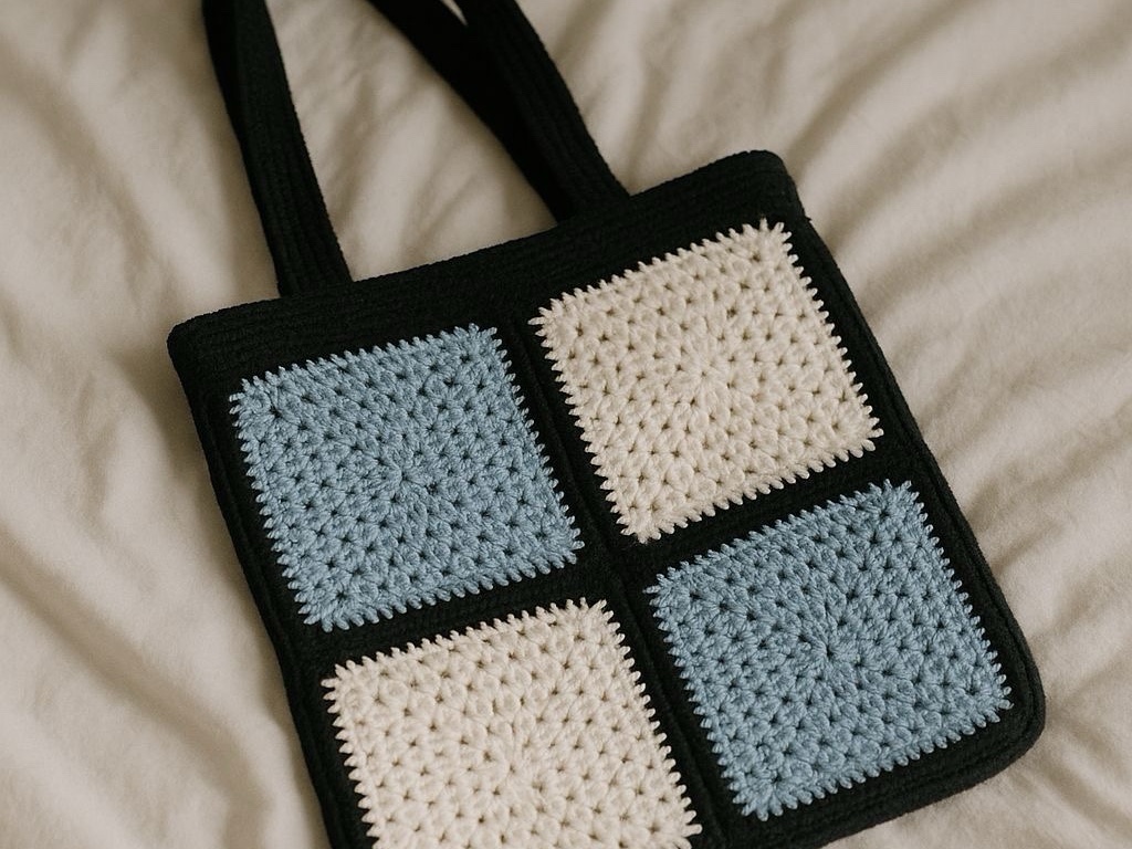 Sac fourre-tout au crochet Granny Square